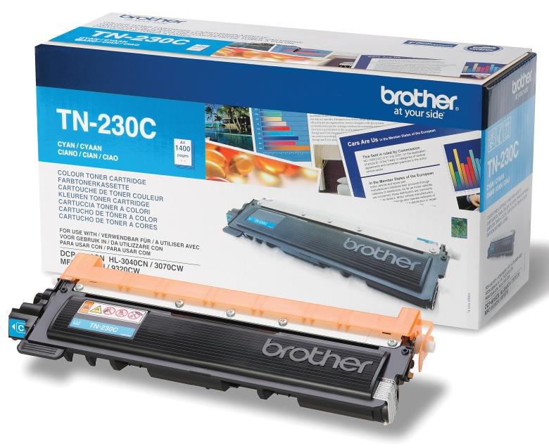 773146  TN230C Toner BROTHER TN230C 1.4K bl&#229; 